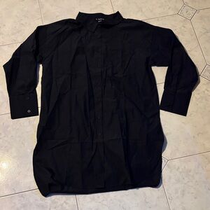 Woman's Black Skirt Dress Long Sleeved